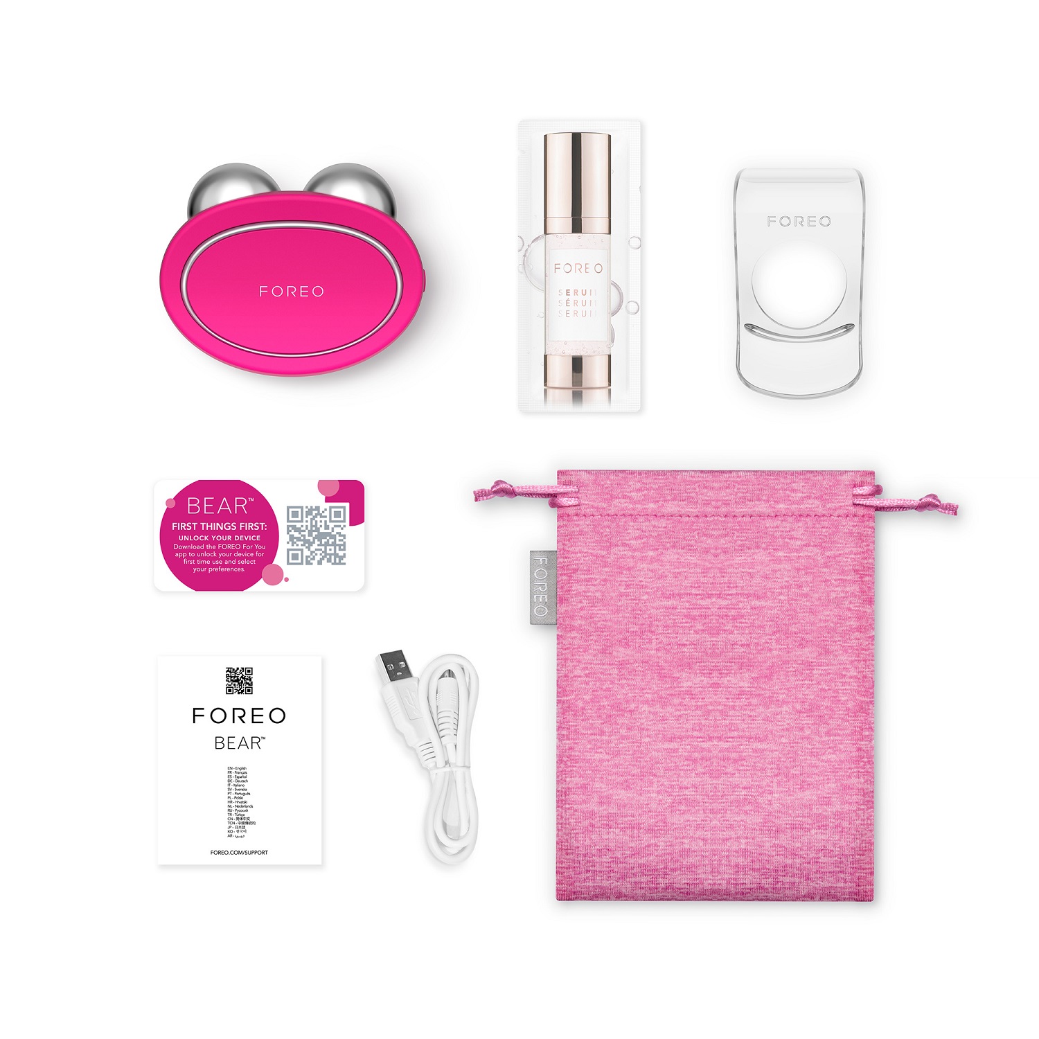 Foreo Bear Facial Toning Device Fuchsia | Nahdi