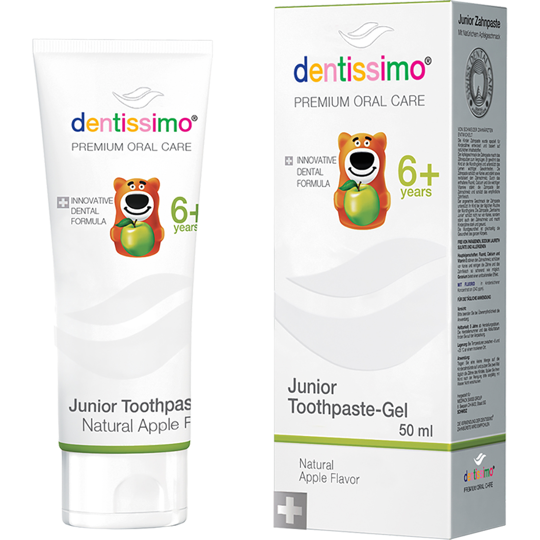 Dentissimo Junior 6+ Ys W/ Apple Aroma Toothpaste Gel 50ml