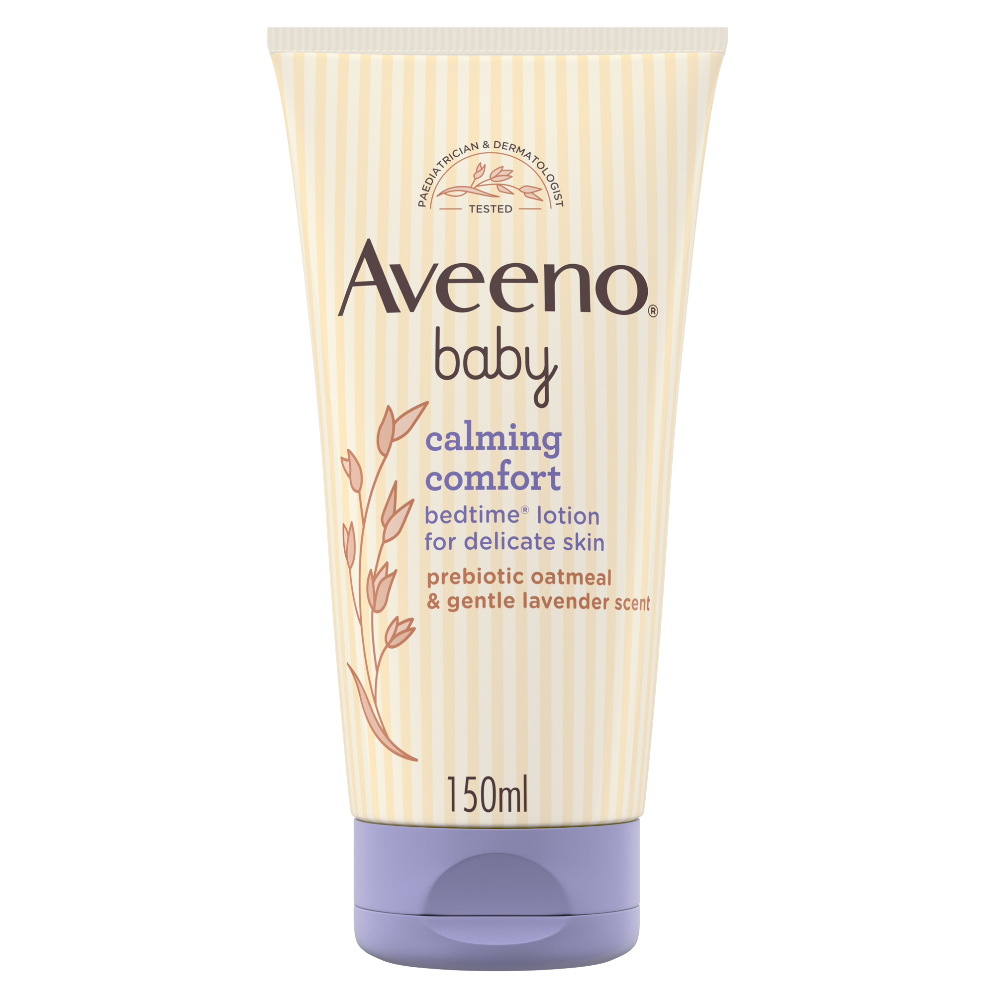 Aveeno Baby Calming Comfort Bedtime Lotion, Natural Oat Extract & Gentle Lavender Scent, 150ml