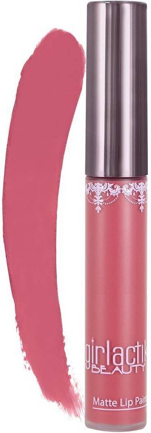 Girlactik Long Lasting Matte Lip Paint Liquid Lipstick Flirtatious Cranberry Pink 7.5 g