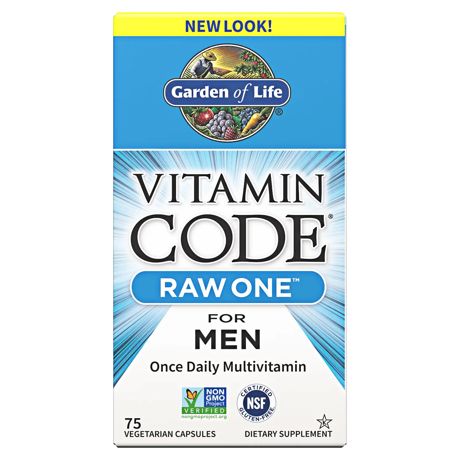 Vitamin Code Raw One Men Once Daily Multivitamin - 75 Capsules