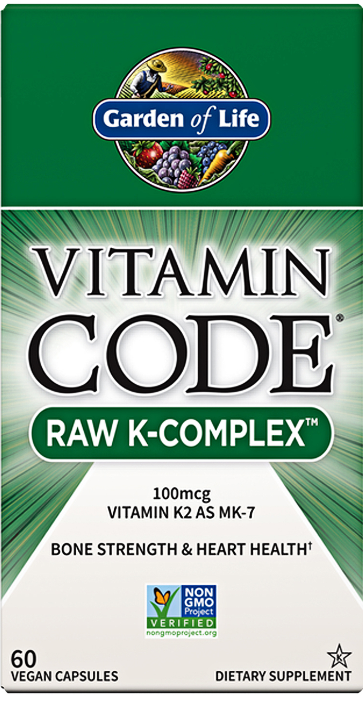 Vitamin Code Raw K-Complex 100 mcg Vitamin k2 - 60 Capsules