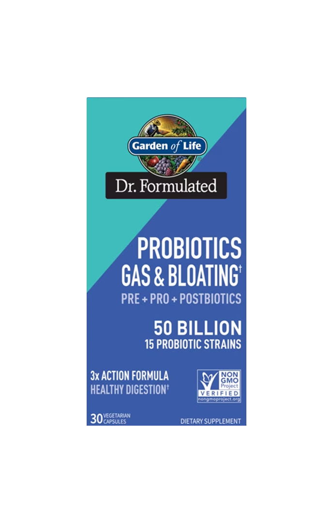Dr. Formulated Probiotics Gas & Bloating 50 Billion - 30 Capsules