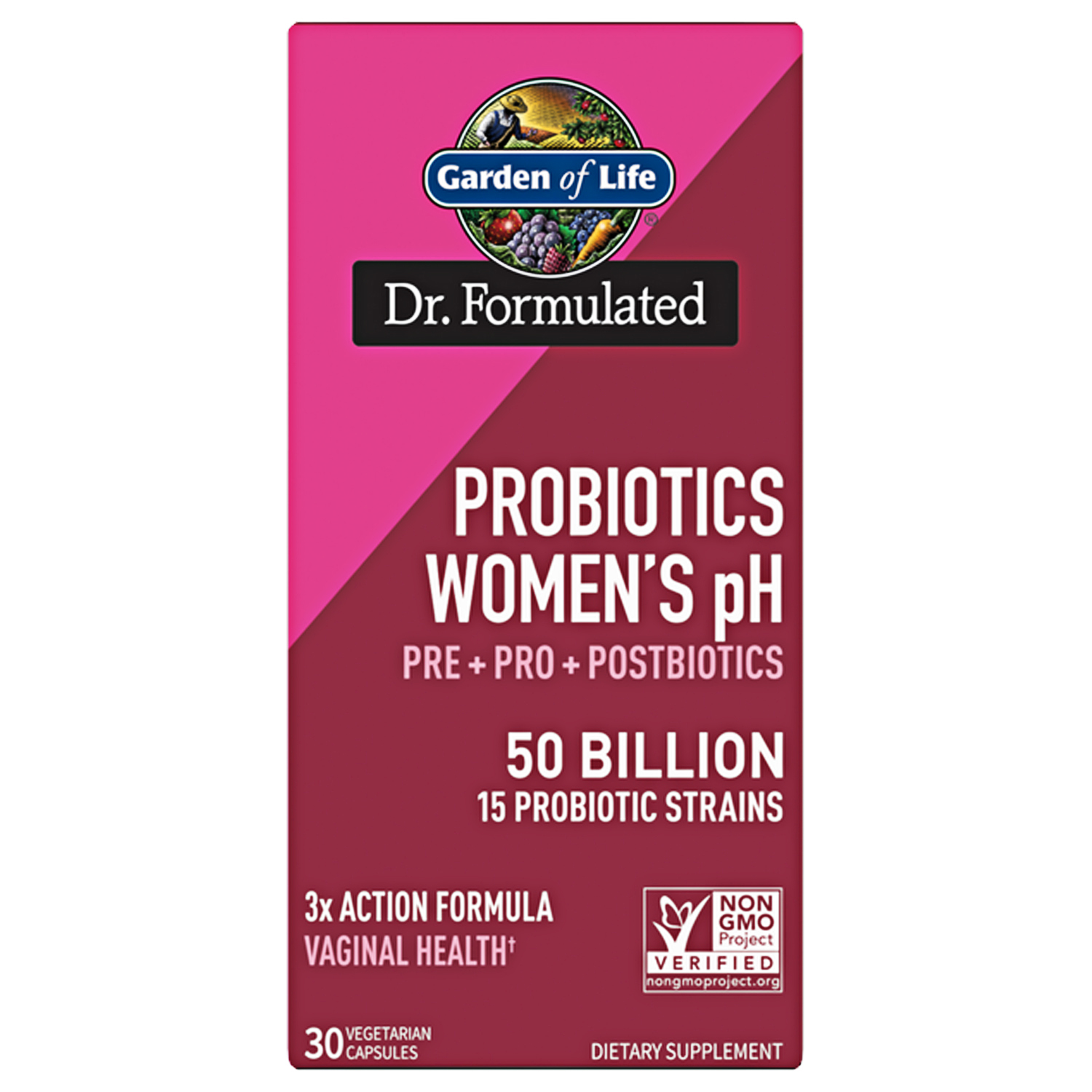 Dr. Formulated Probiotics Women's PH 50 Billion - 30 Capsules