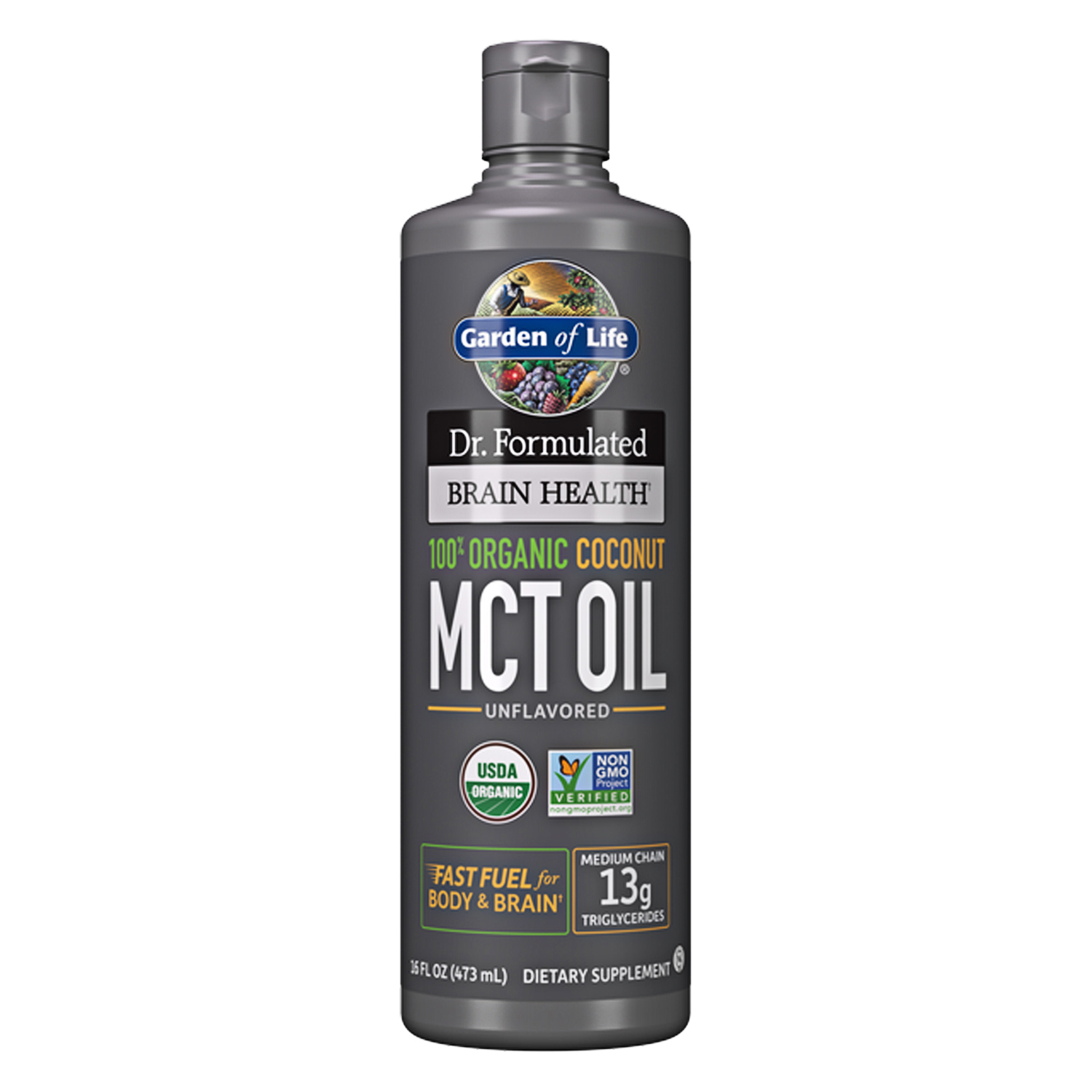 Dr. Formulated Brain Health Coconut Mct Oil  13 Gm Liquid - 473 ml Unflavoured