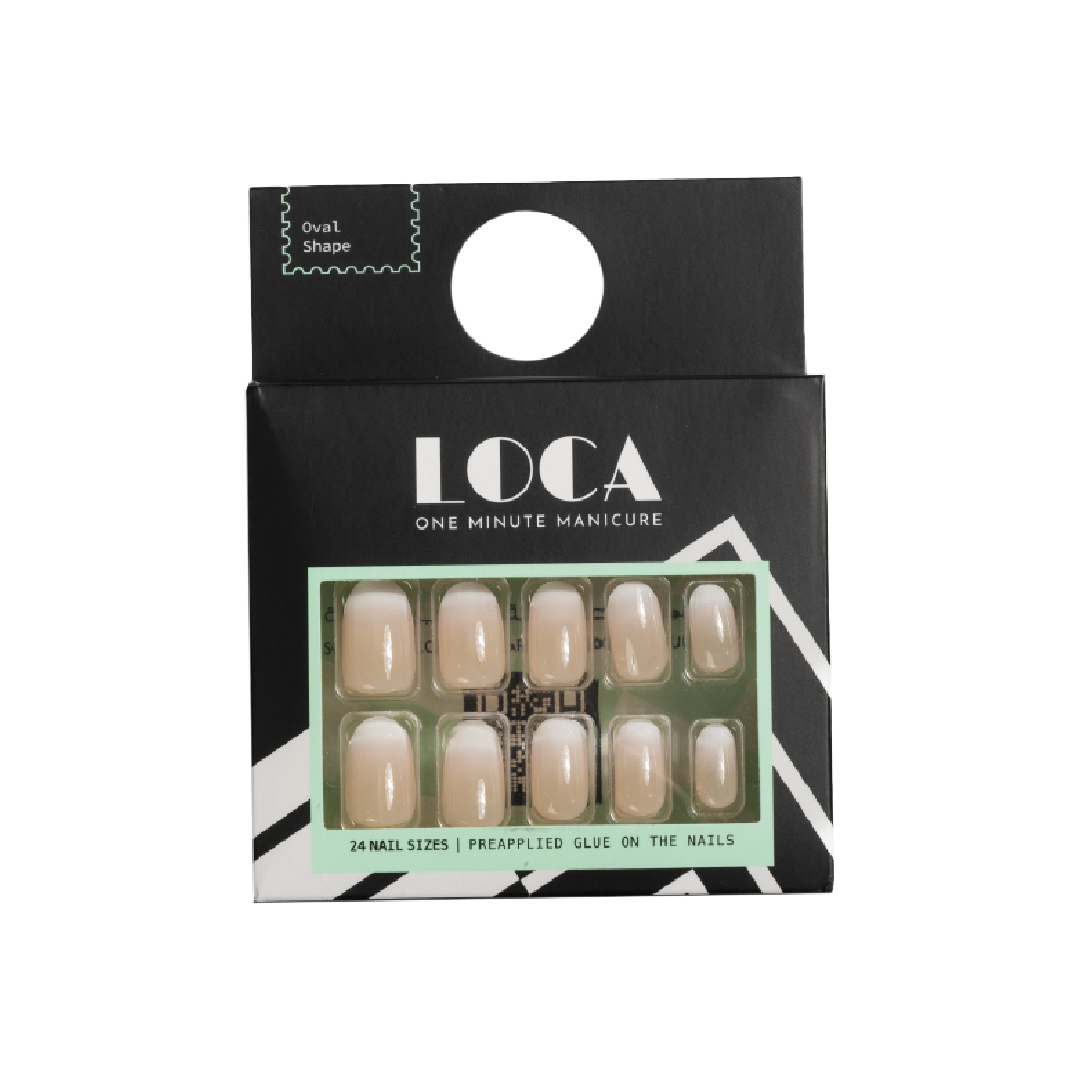 Loca Press On Nails French Ombreh Oval # 29