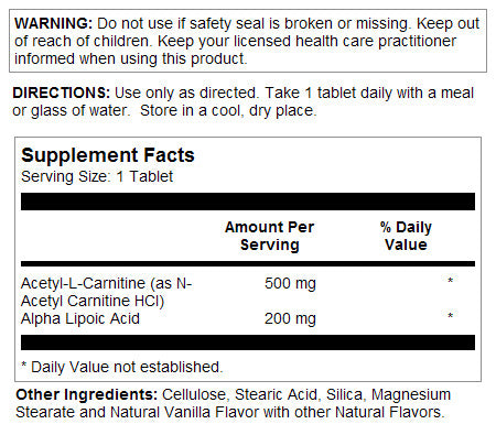 kal acetyl l carnitine alpha lipoic acid L-Carnitine & 60 Tablets dista_id=miduty-international:7960154439861 Elevate your students’ clinical Size:40