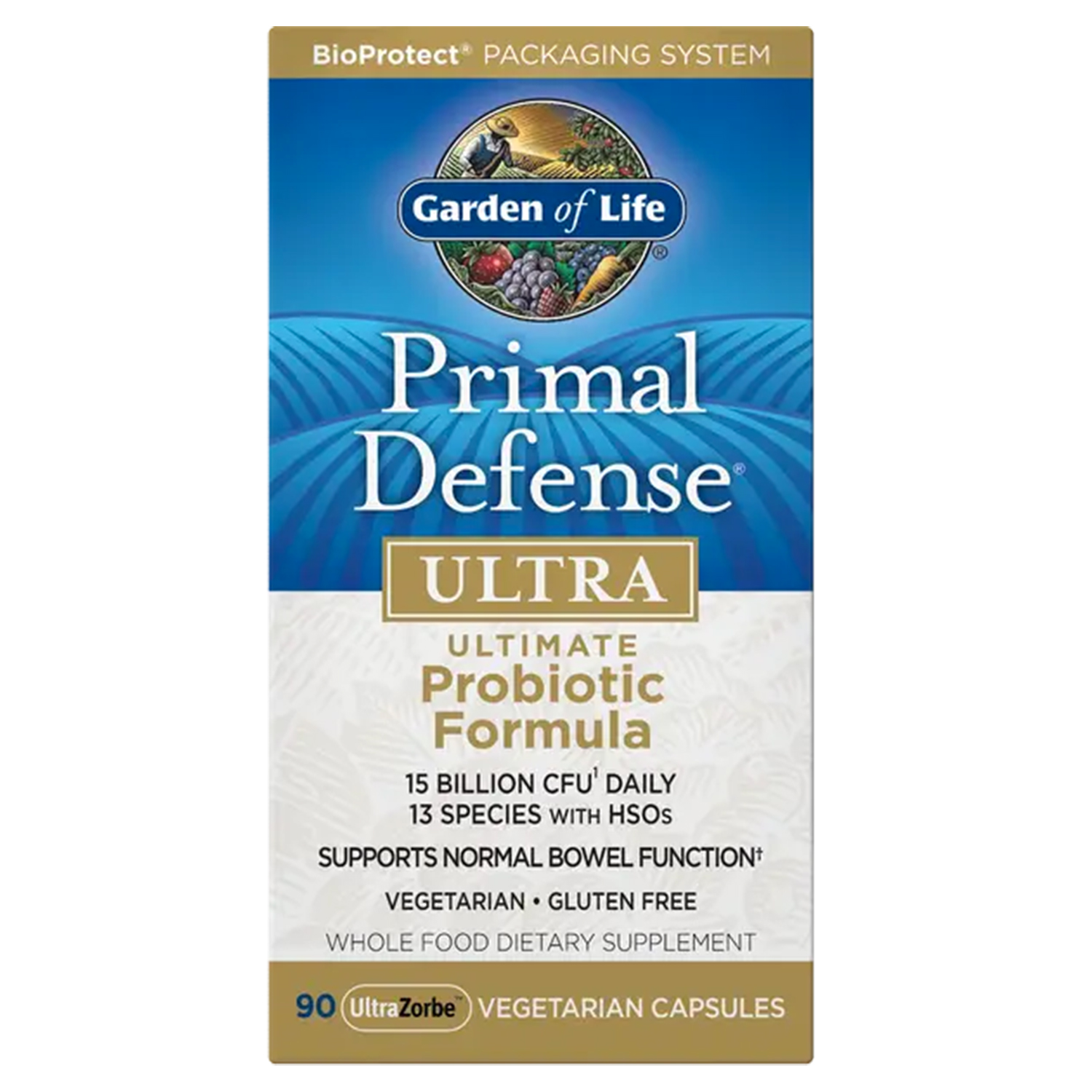 Garden Of Life Primal Defense Ultra Probiotic 15 Billion - 90 Capsules