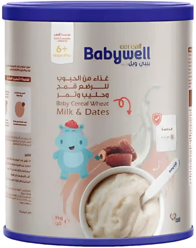 Babywell Baby Cereal Wheat, Milk, Dates - 1000 gm