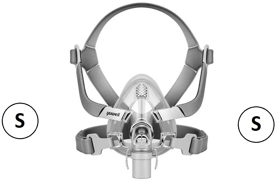 (YF-02)يوويل قناع كامل الوجه بدون دعامة للجبهة مقاس صغير