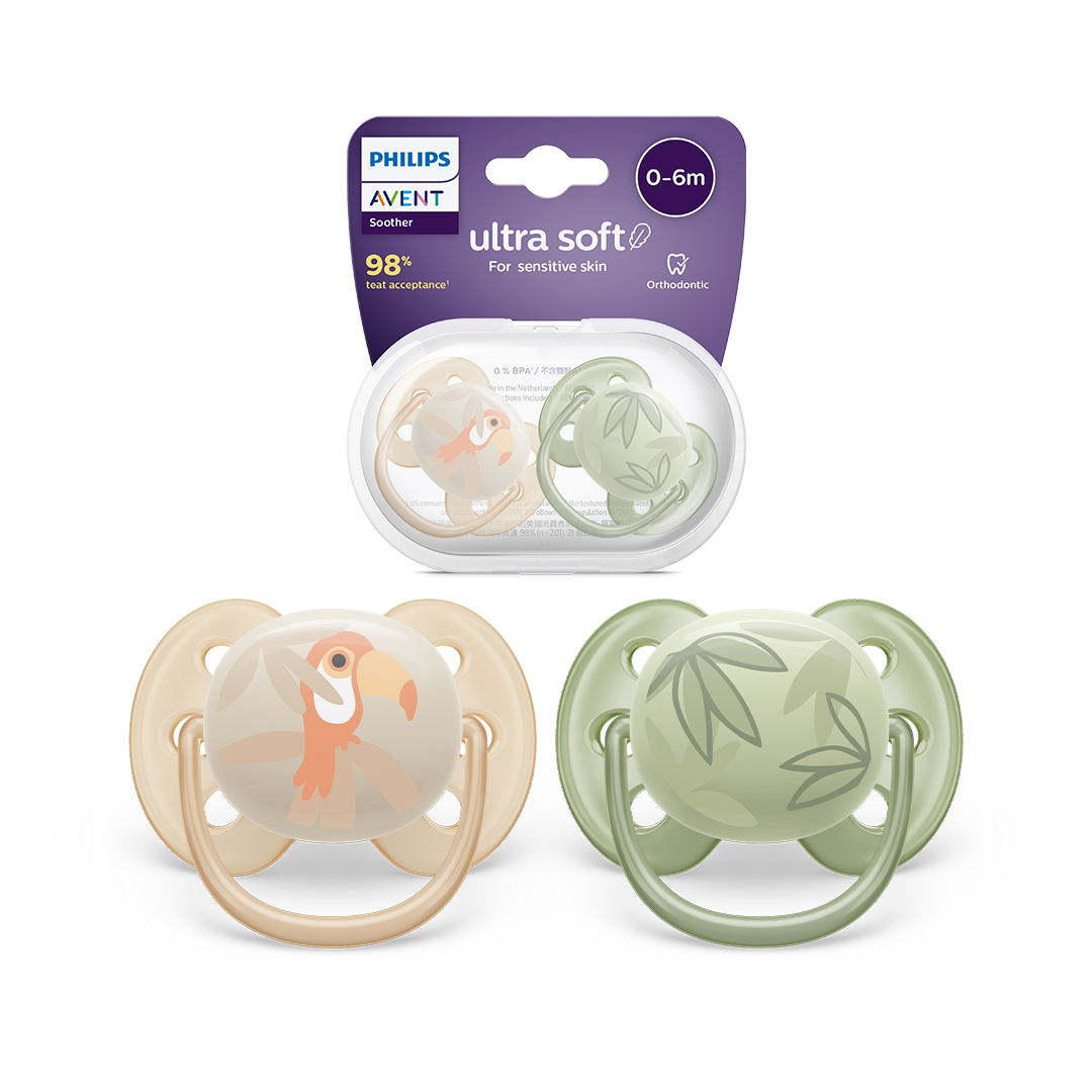 Avent ULTRA SOFT PACIFIER 0-6M X2 Scf091/07