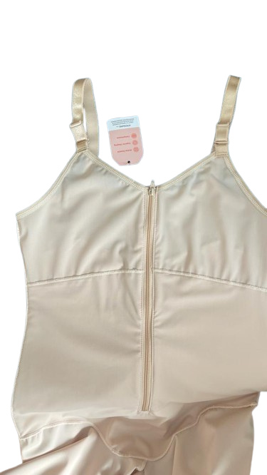 Contour Md Mid-Thigh Body Shaper With Bra Top Xl