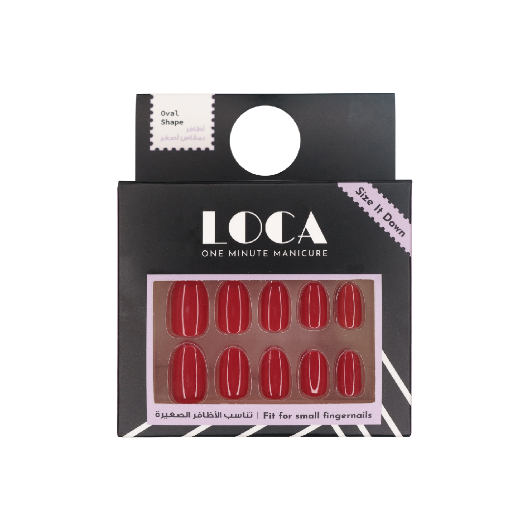 Loca Small Nails Oval Shapre- Red N4