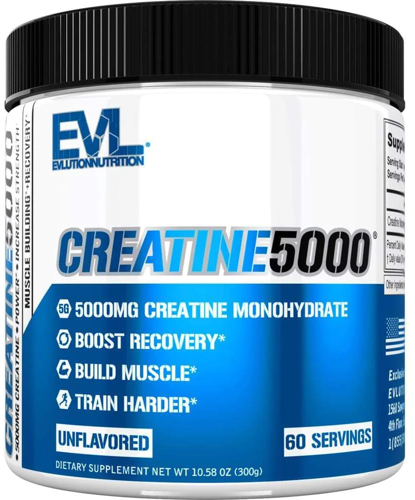 إيفلوتيشن نيوتريشن كرياتين 5000 - 60 حصة - مسحوق بدون نكهة - 300 جم