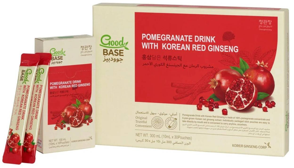 CheongKwanJang Pomegranate Drink With Korean Red Ginseng 10 ml - 30 Pcs