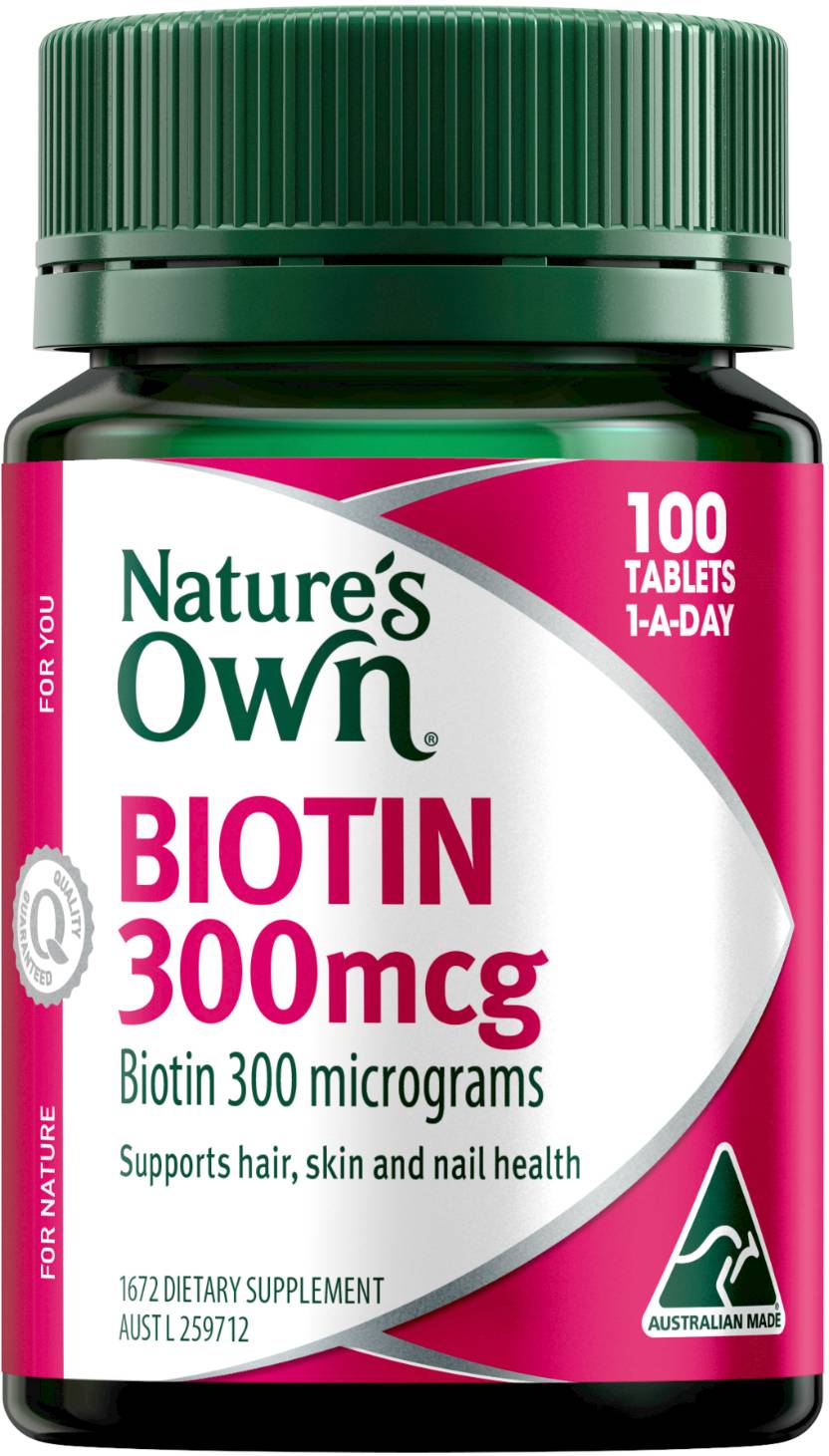 Nature'S Own Biotin 300 mcg - 100 Tablets