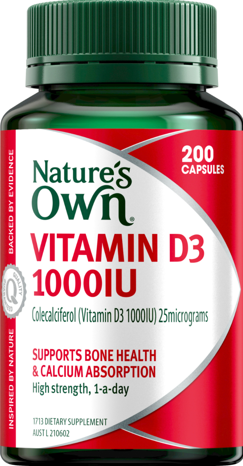 Nature'S Own Vitamin D 1000 iu - 200 Capsules