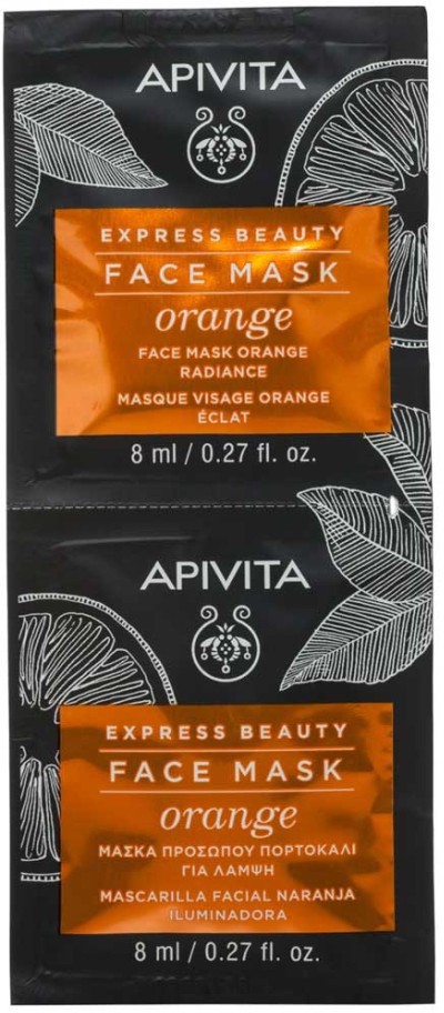Apivita Express Beauty Face Mask with Orange Radiance 2x8 ml