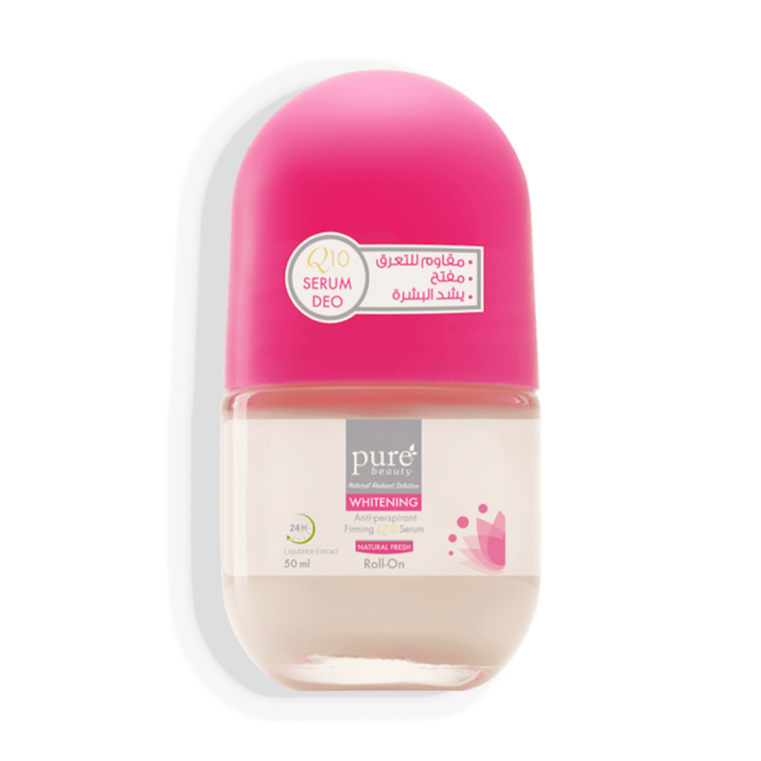 Pure Beauty Whitening and Firming Roll-On Q10 Serum 50 g Natural Fresh