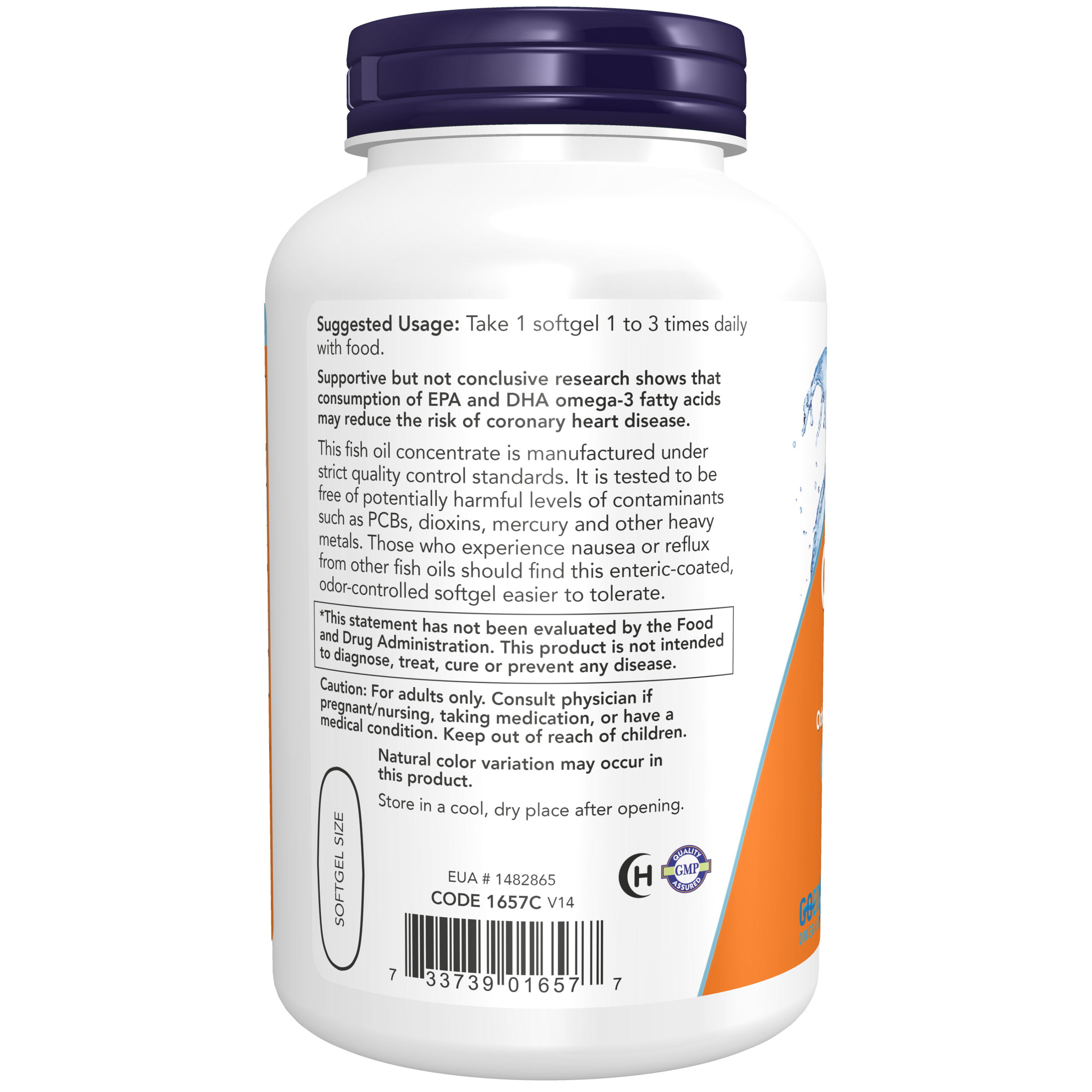 ناو فودز أوميغا 3 أوميغا 3 مغلف لحماية المعدة - 180 كبسولة هلامية