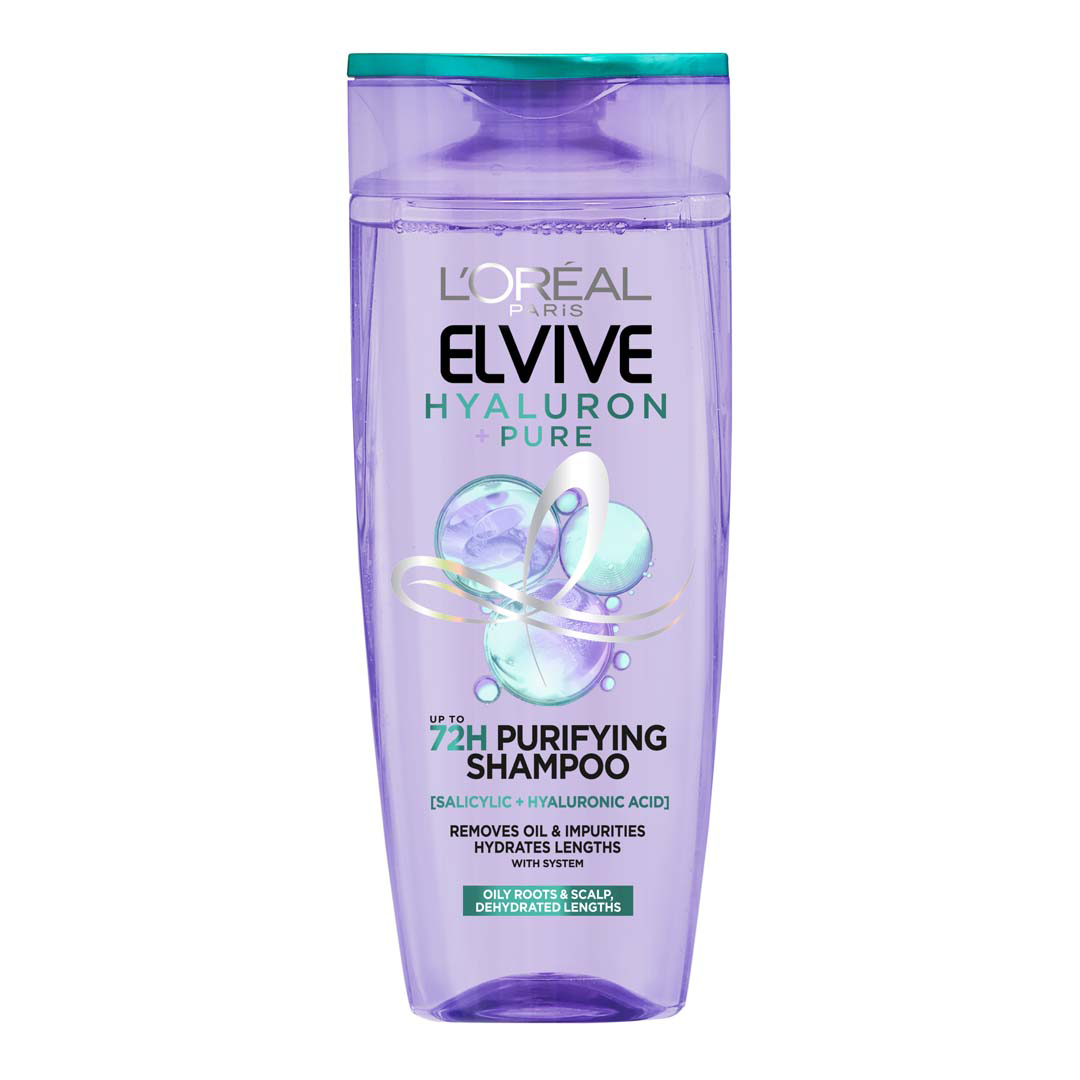 L’Oréal Paris Elvive Hyaluron Pure Purifying Shampoo for Oily Roots And Dehydrated Length 400 ML