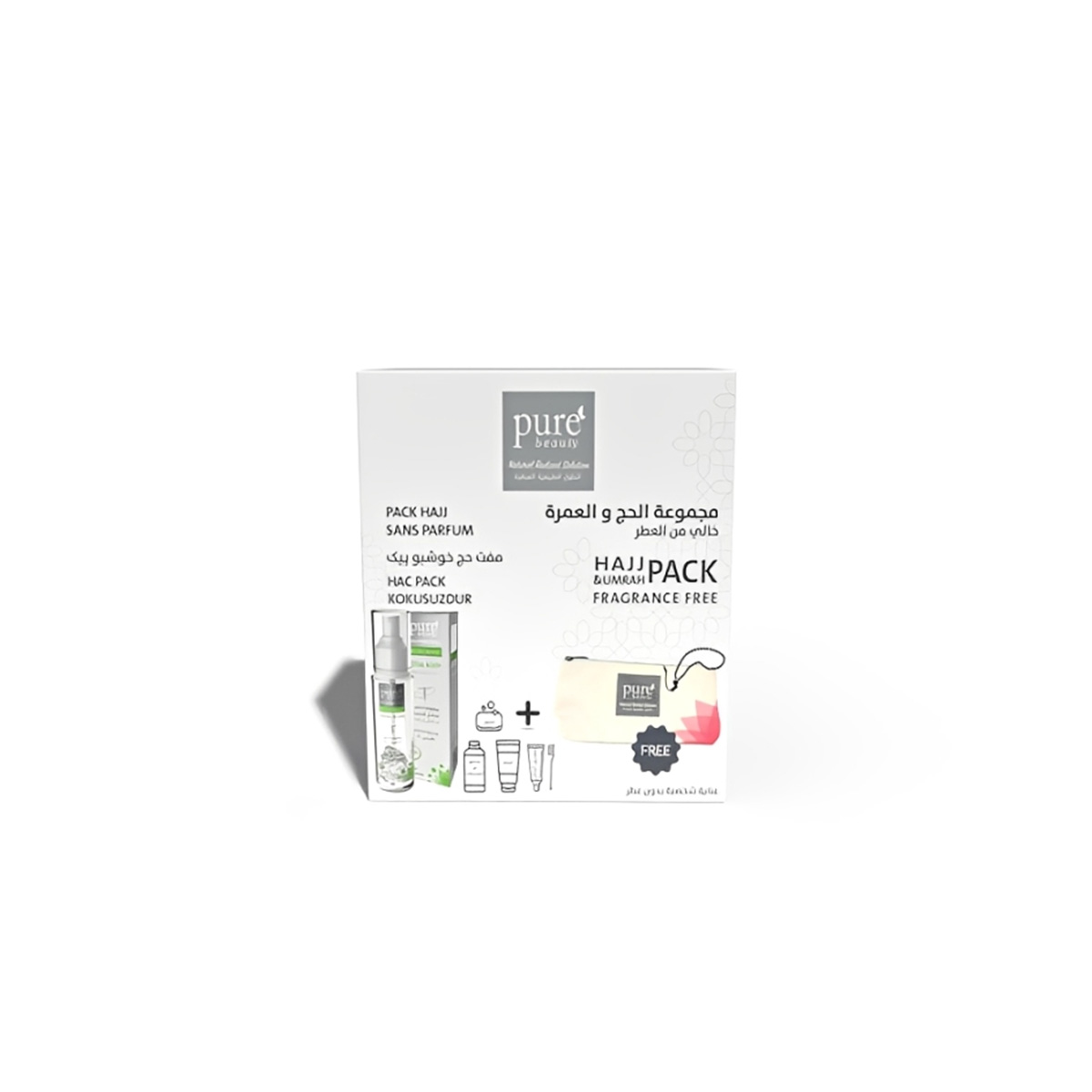 Pure Beauty Spray Fragrance Free Hajj Kit