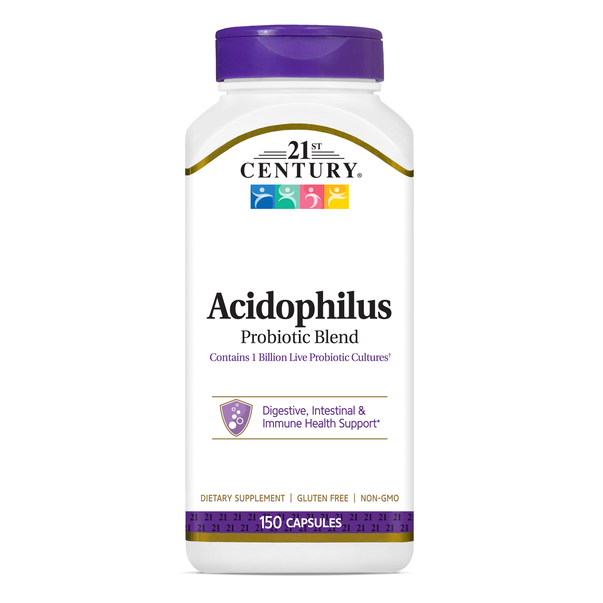 21 سنشري أسيدوفيلوس مزيج بروبيوتيك 150 كبسولة