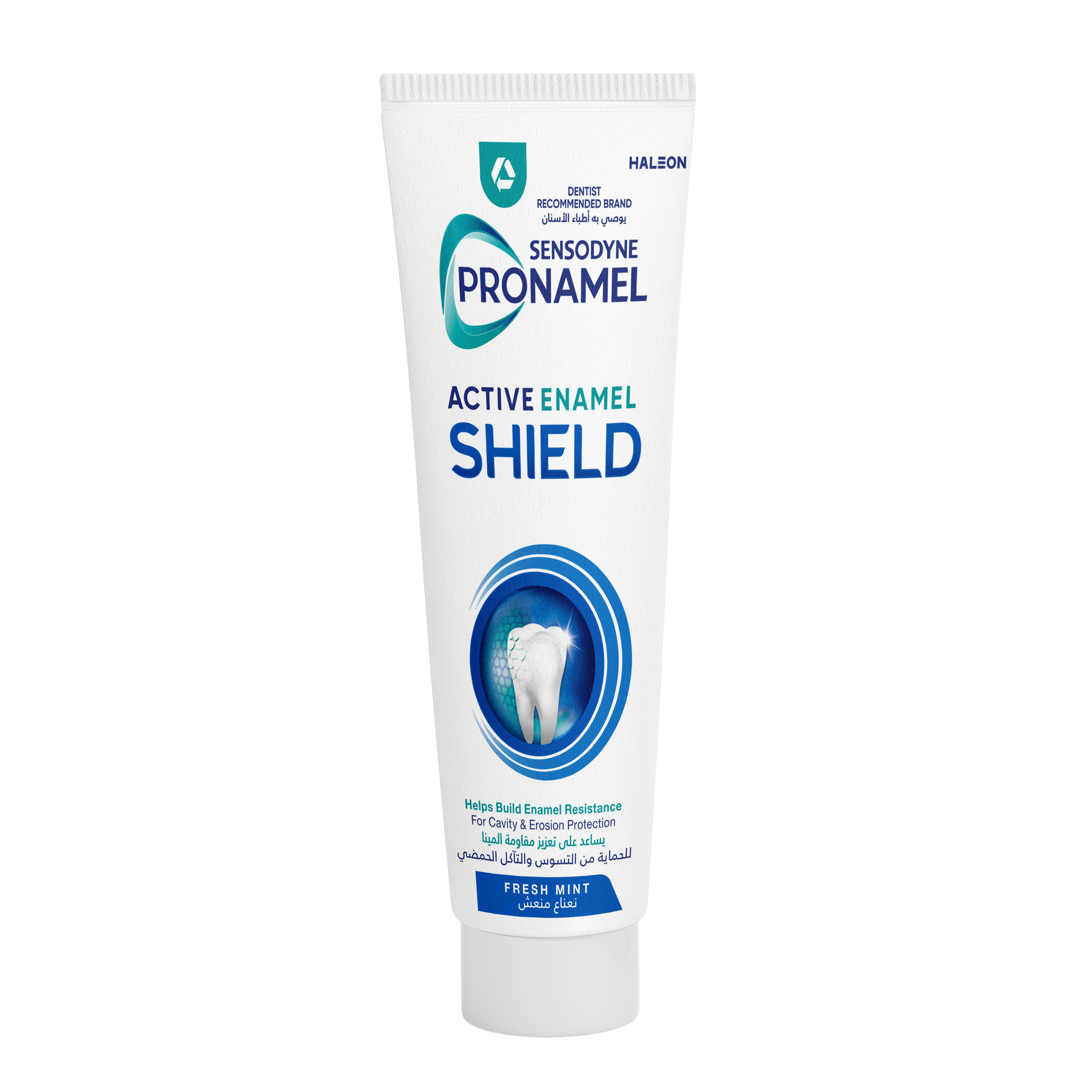 Sensodyne Pronamel Active Enamel Shield Fresh Mint Toothpaste 75ml, Daily Fluoride Toothpaste that Actively Protects Tooth Enamel from Everyday Acid Wear
