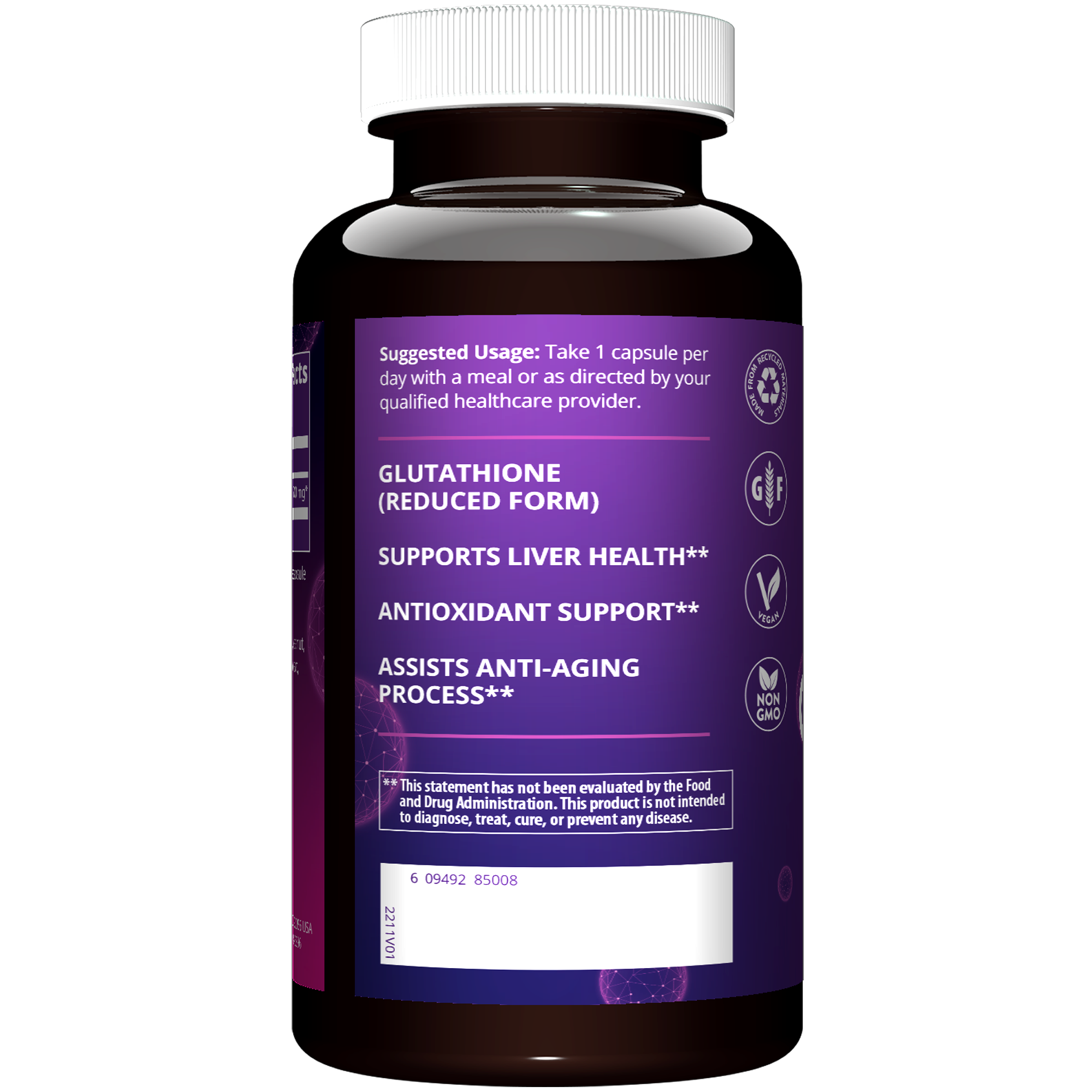Mrm Reduced Glutathione 500mg 60 Vcaps
