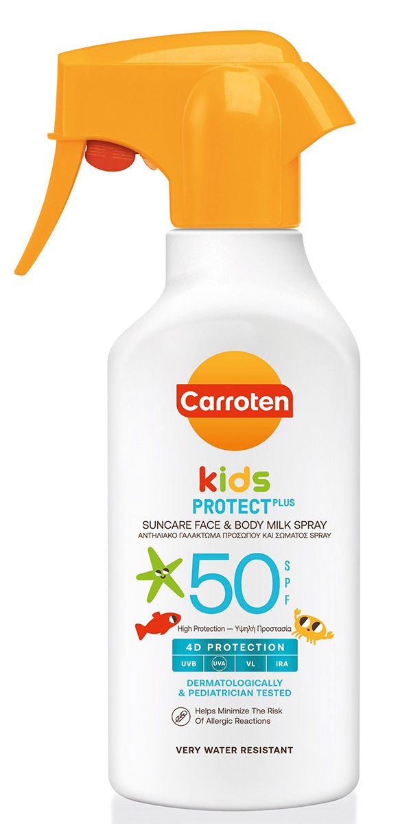 Carroten Kids Protect Plus Face Body Milk Spf50 270 ml