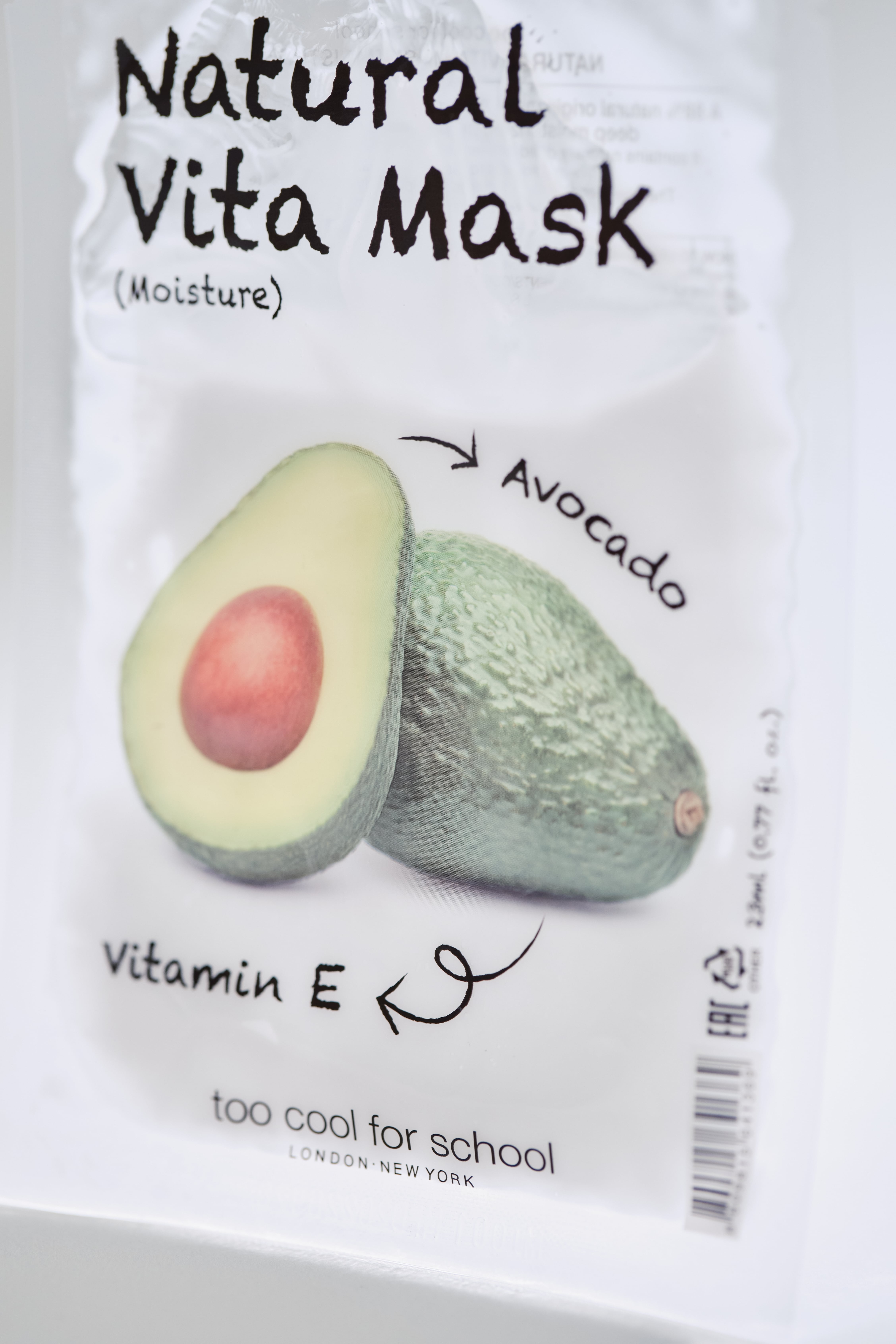 Too Cool For School Natural Vita Mask Moisture (E/Avocado)