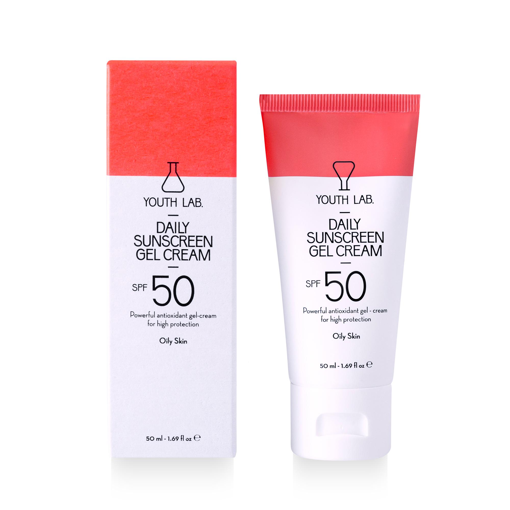 Youth Lab Daily Sunscreen Gel Cream Spf 50 For Oily Skin 50 ml