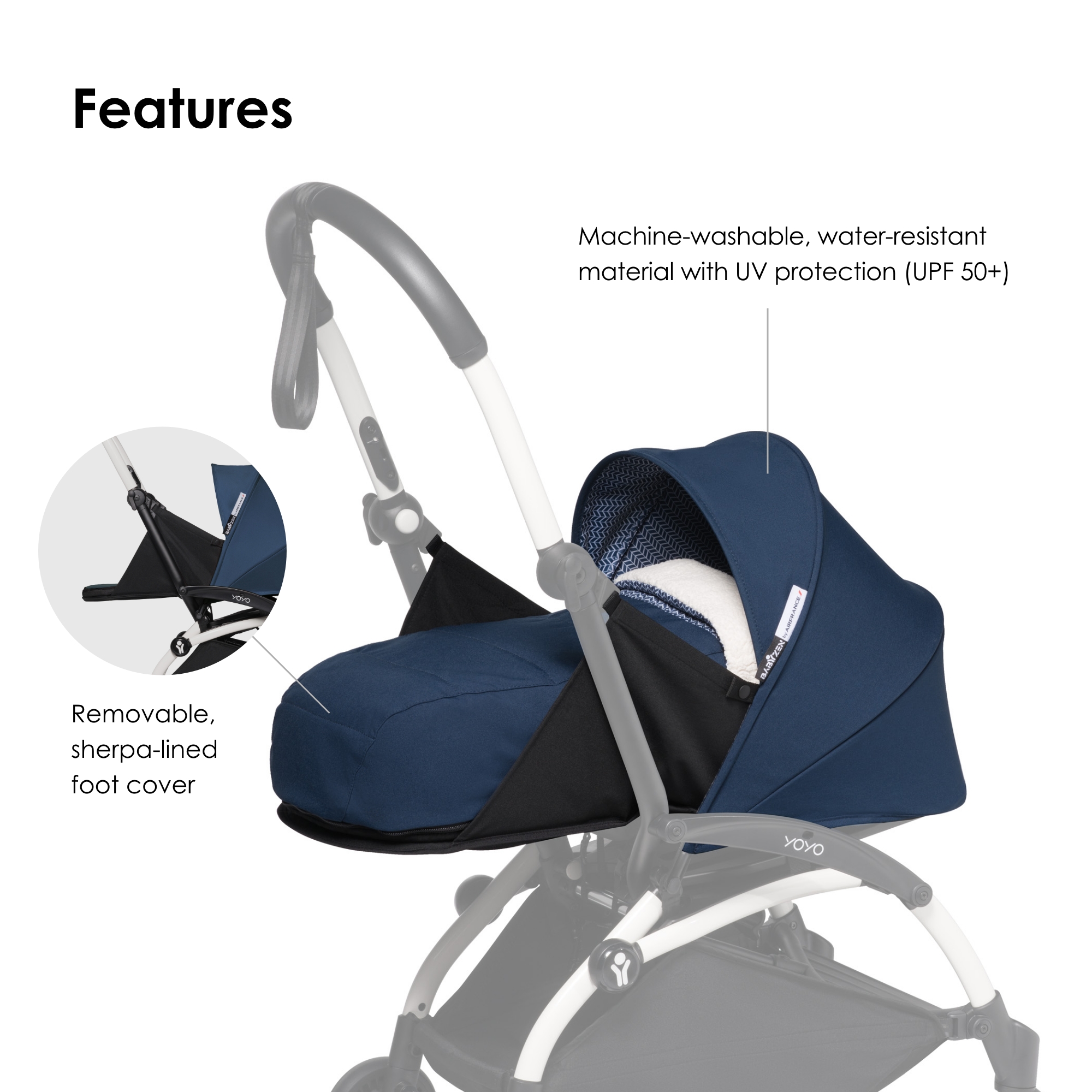 Babyzen Yoyo Newborn Pack 0+ Air France Blue | Nahdi