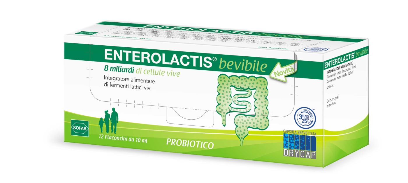 Enterolactis Dry Cap For Oral Solution 10mlx 12s