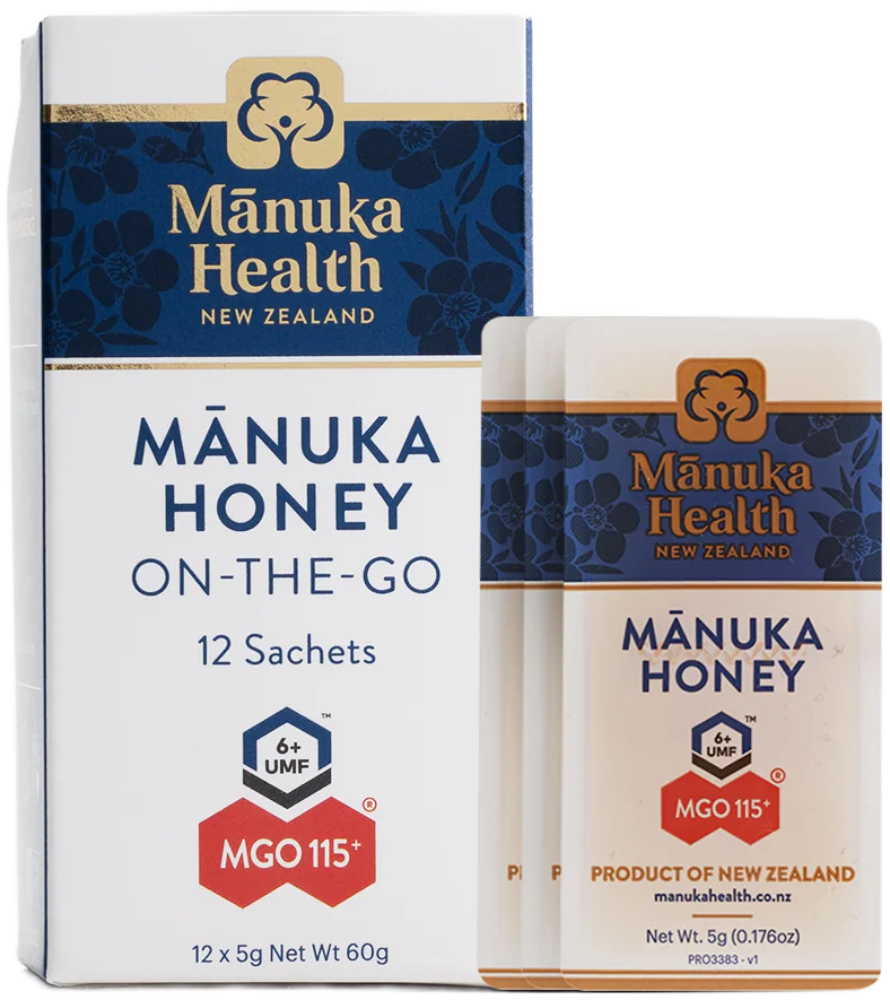 Manuka Health MGO 115+ Manuka Honey - 5 gm Snap Pack ×12