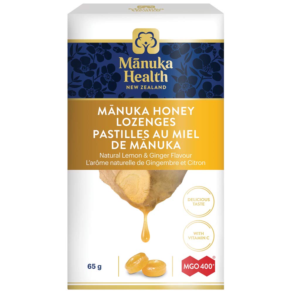 Manuka Health MGO 400+ Manuka Honey Lemon Ginger Drops - 15 pieces