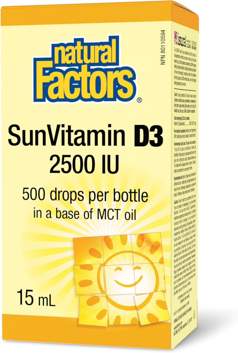 Natural Factors Vitamin D3 Kids Drops -  10 Mcg -  15 ml