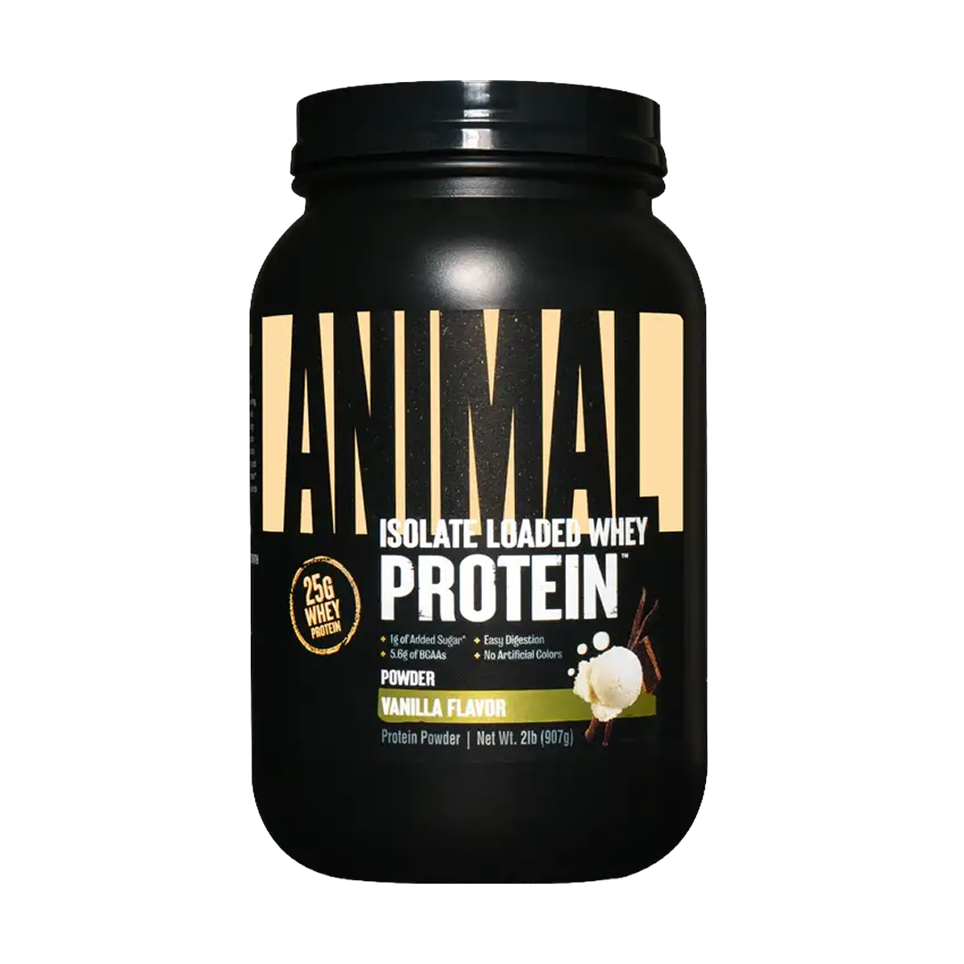 Animal Isolate Loaded Whey Protein Powder Vanilla 2 lb (907 g)
