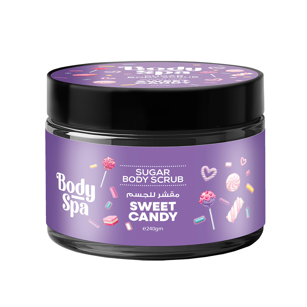 Body Spa Sugar Body Scrub Sweet Candy - 240 ml