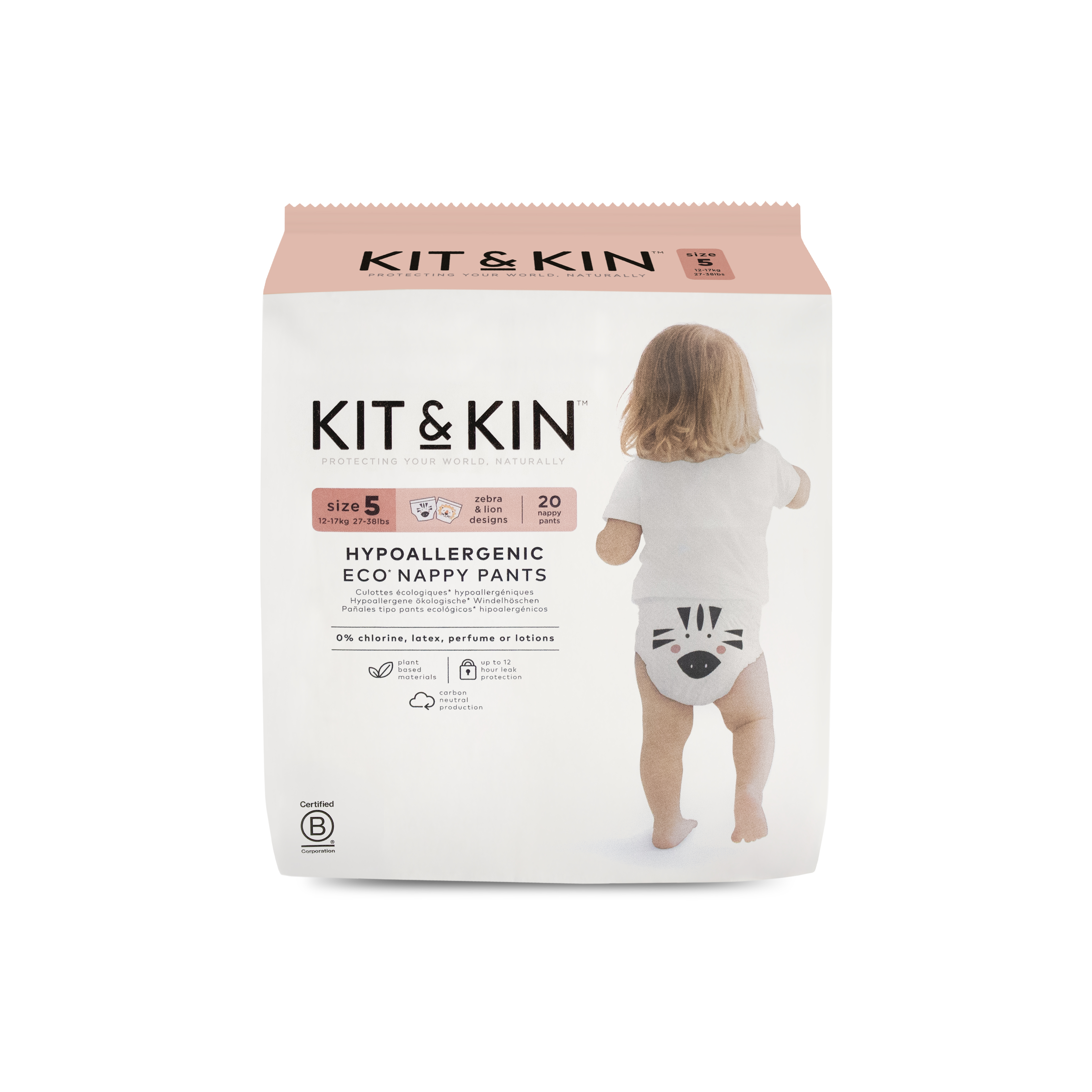 Kit & Kin Eco Pull-Up Diapers Size 5 (Junior) 20-Pack
