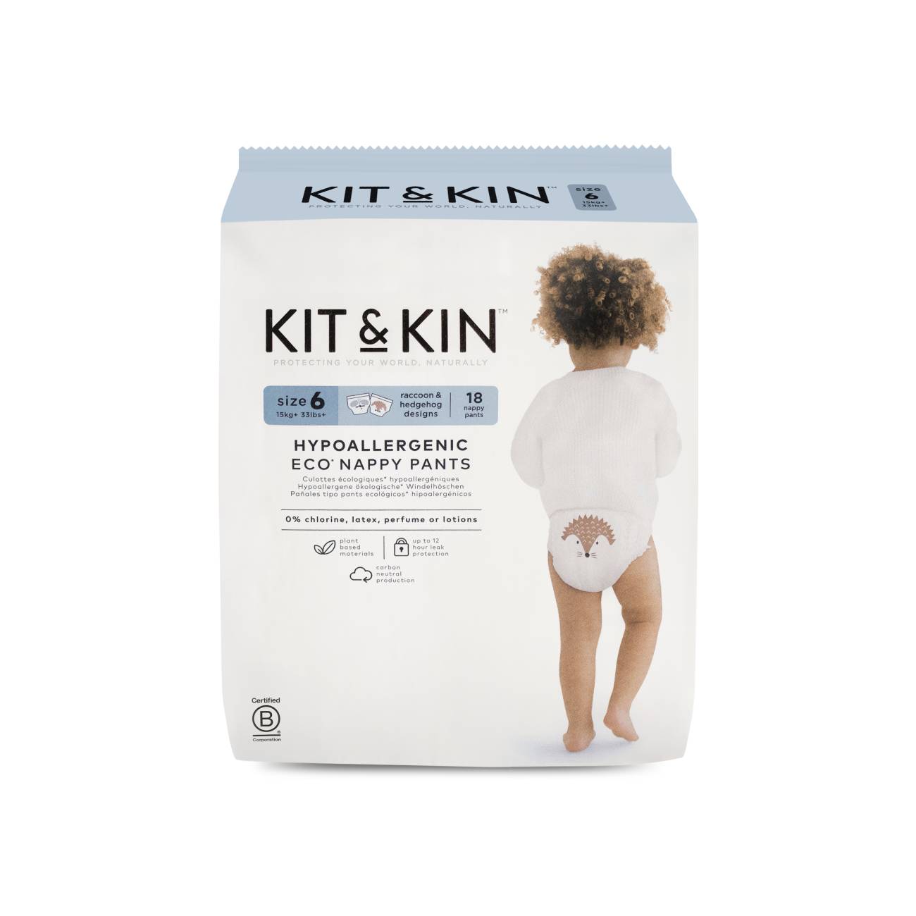 Kit & Kin Eco Pull-Up Diaper Size XL6 18-Pack