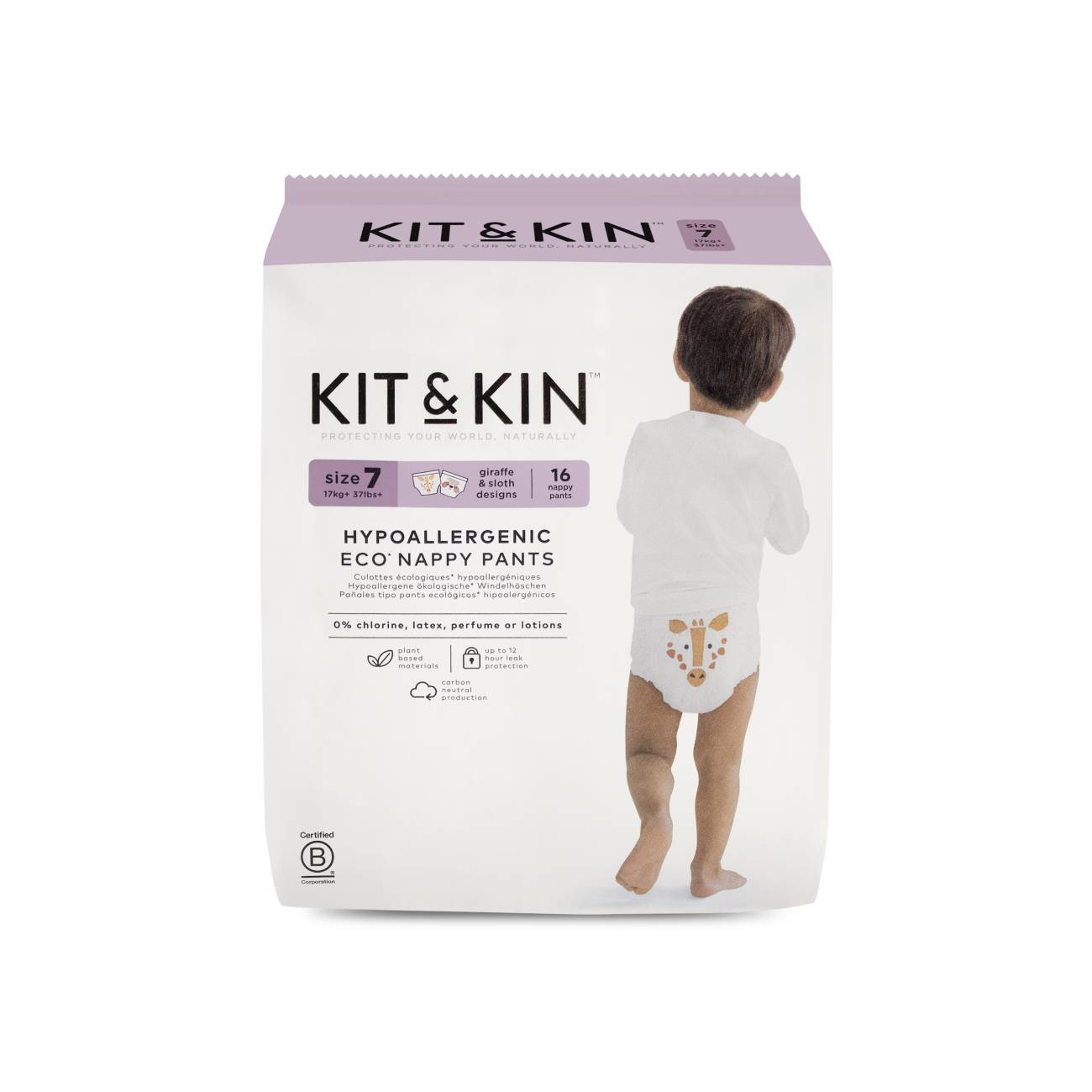 Kit & Kin Eco Pull-Up Diaper Size XXL7 16-Pack