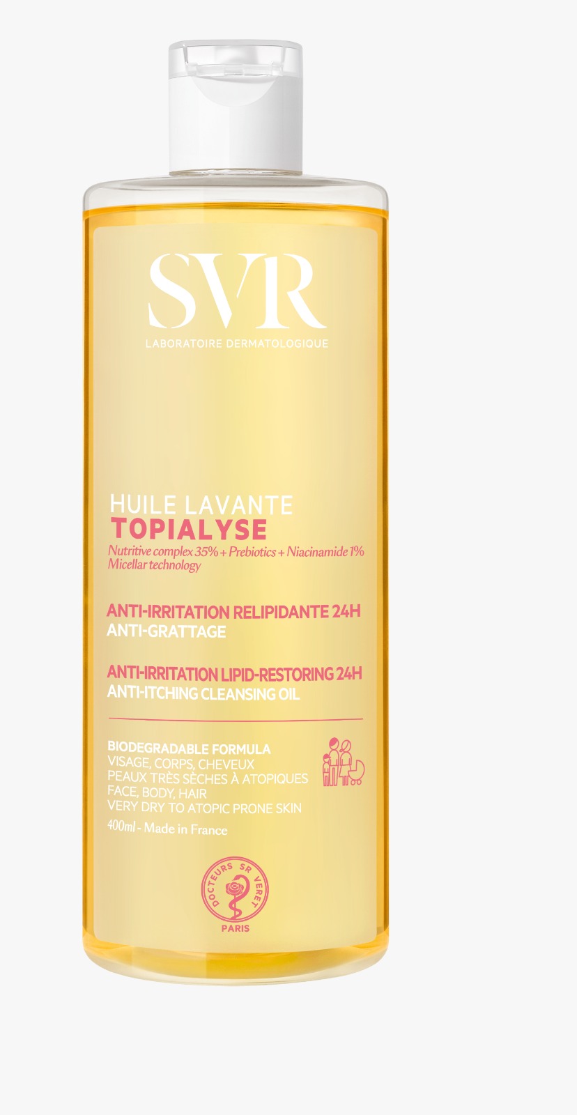 إس في آر غسول زيتي مضاد لتهيج البشرة - 400 مل