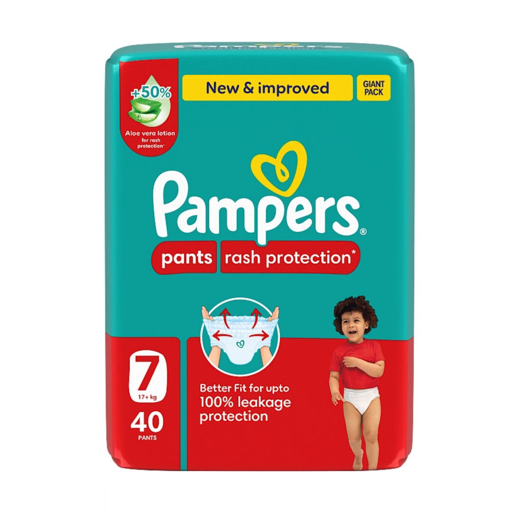 Pampers Pants Size (7) Jumbo Pack 40 Pants New | Nahdi