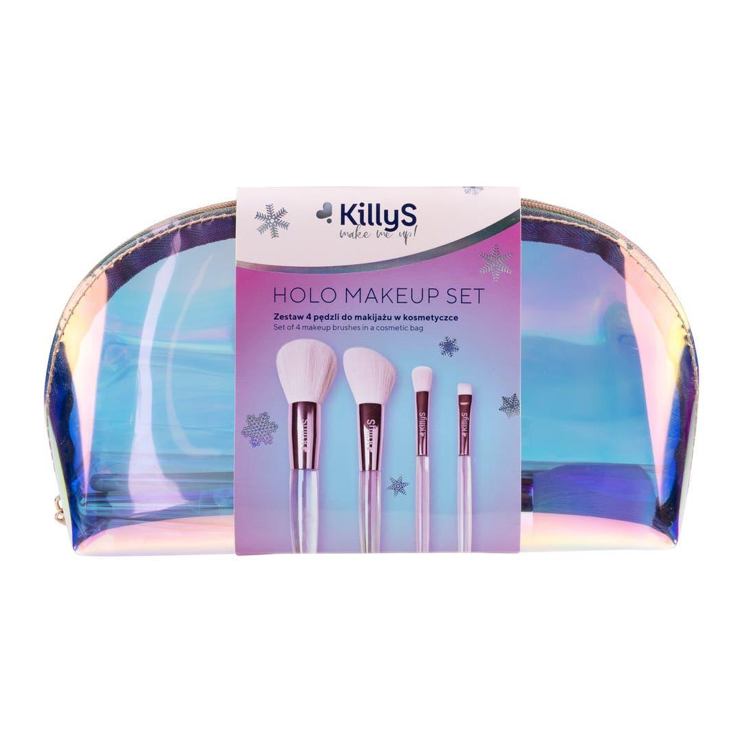 Killys Metallic Glow, Makeup Brushes Set In A Bag