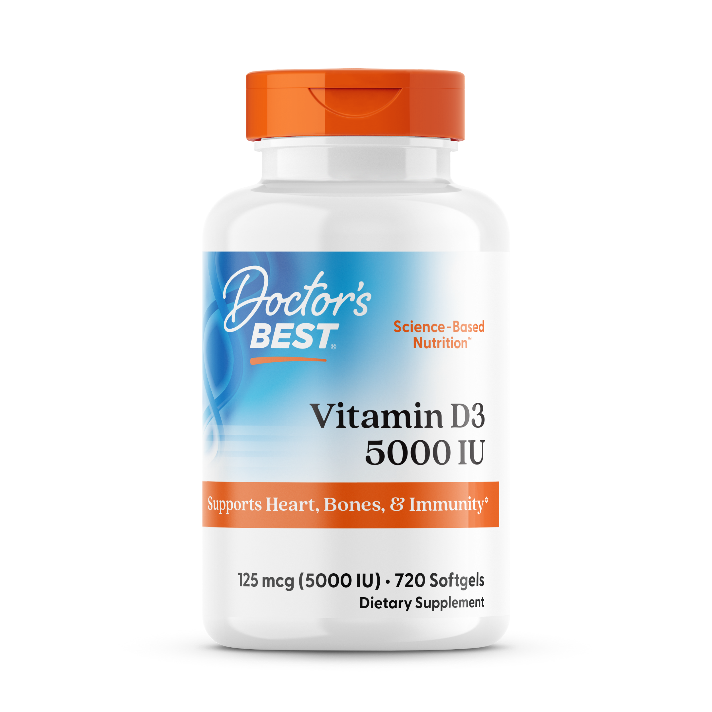 Doctor'S Best Vitamin D3 125 Mcg 5000 Iu 720 Softgel
