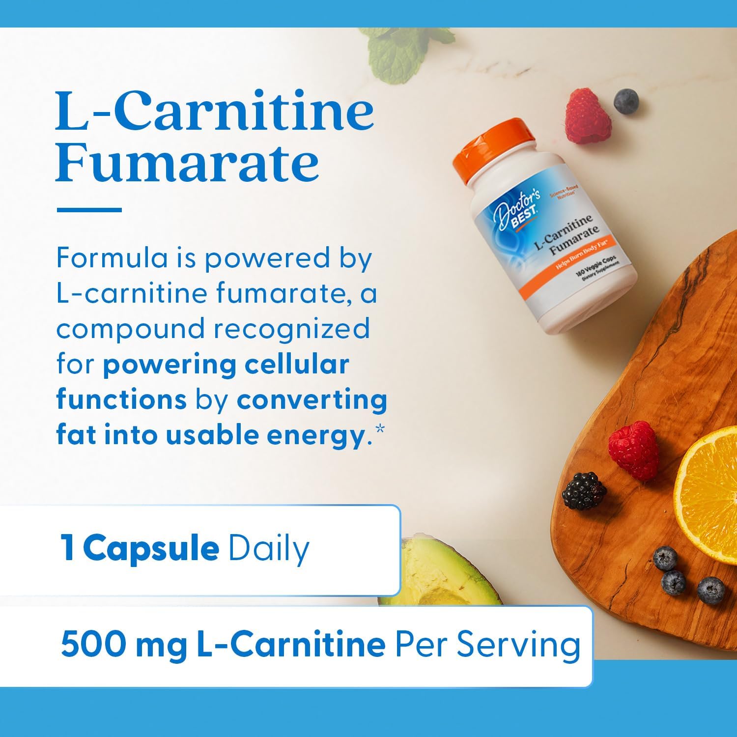 best l'carnitine Doctor'S Best L-Carnitine 500Mg 180 Cap