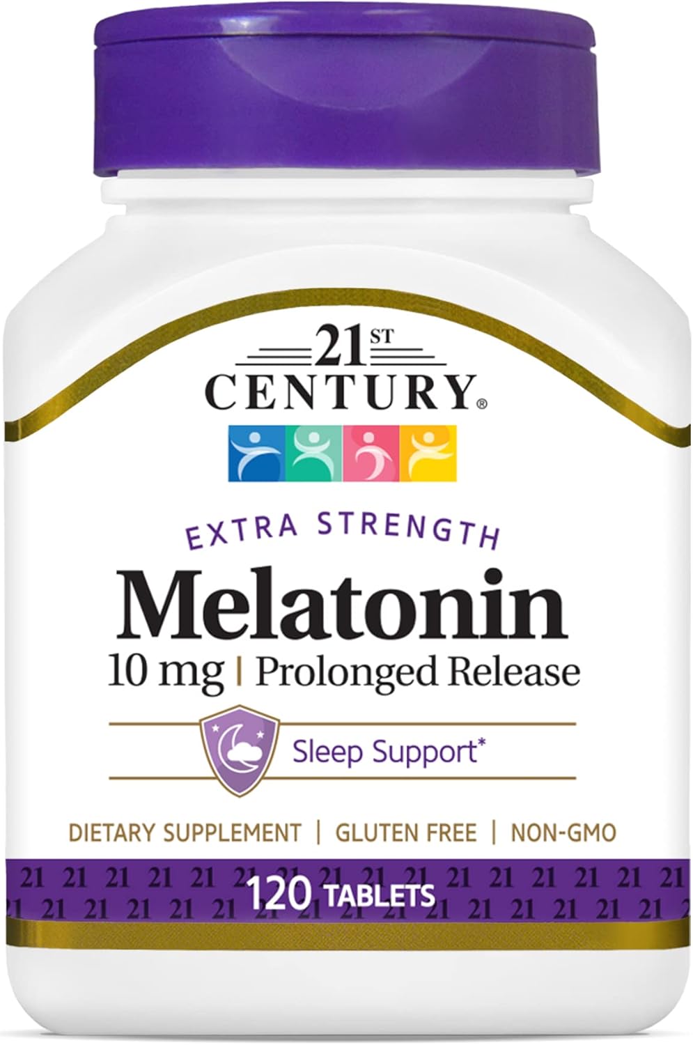 21st Century Melatonin 10 mg Prolonged Release 120 Tablets
