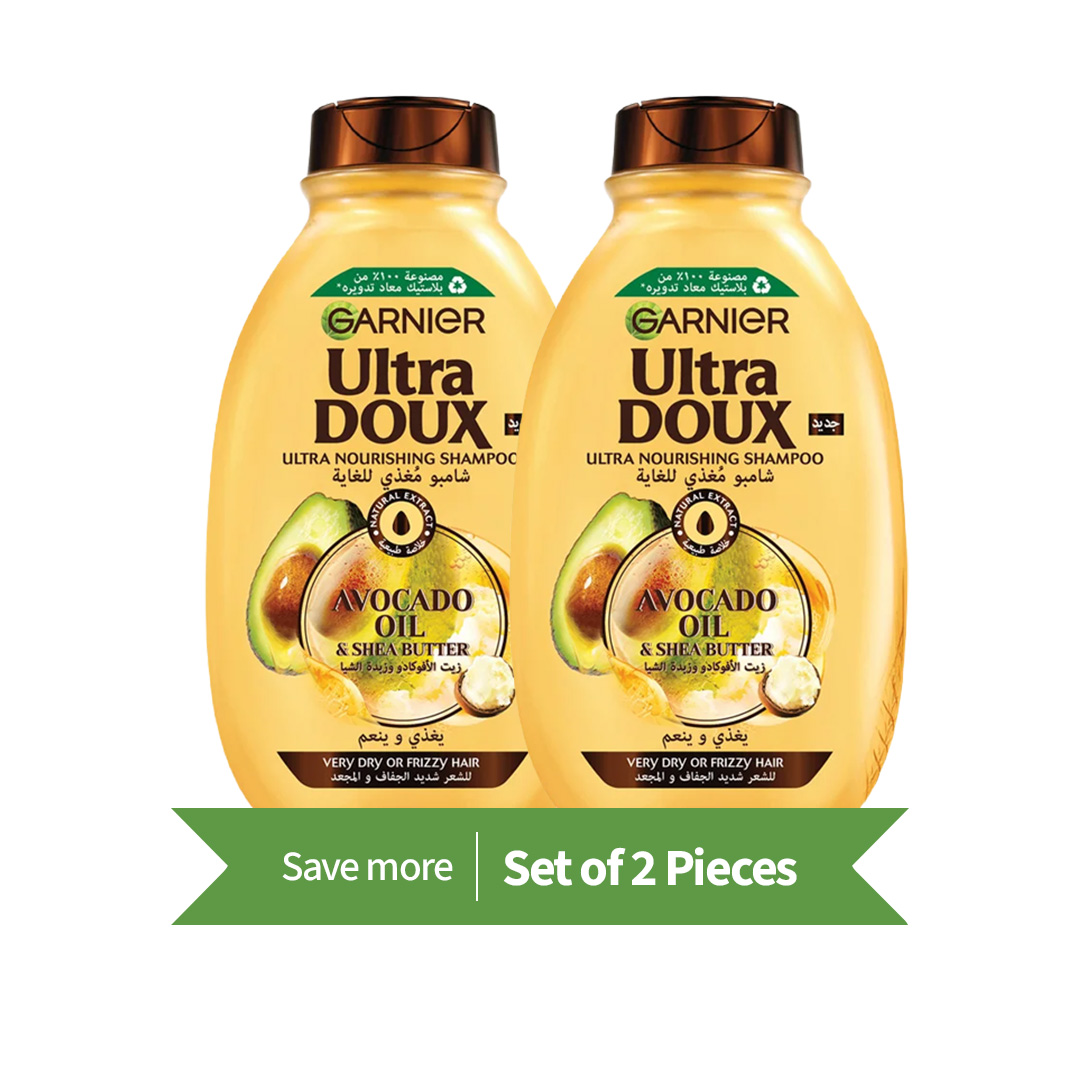 Ultra Doux Shampoo Avocado & Shea Butter - 400 ml Twin Pack
