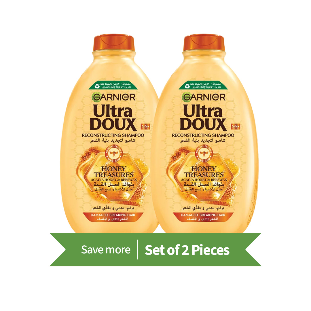 Ultra Doux Shampoo Honey Treasures - 400 ml  Twin Pack